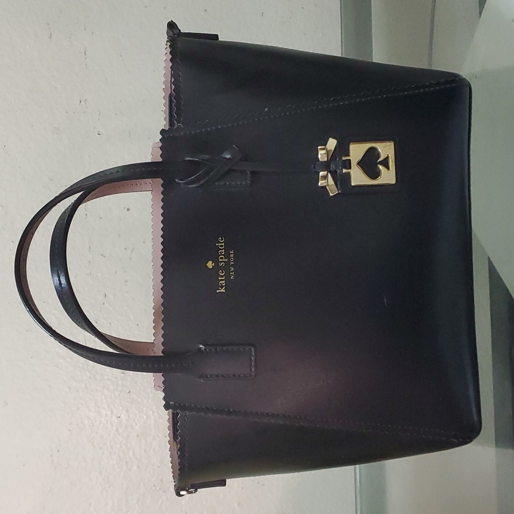 Kate Spade Bag with Strap black and pink
